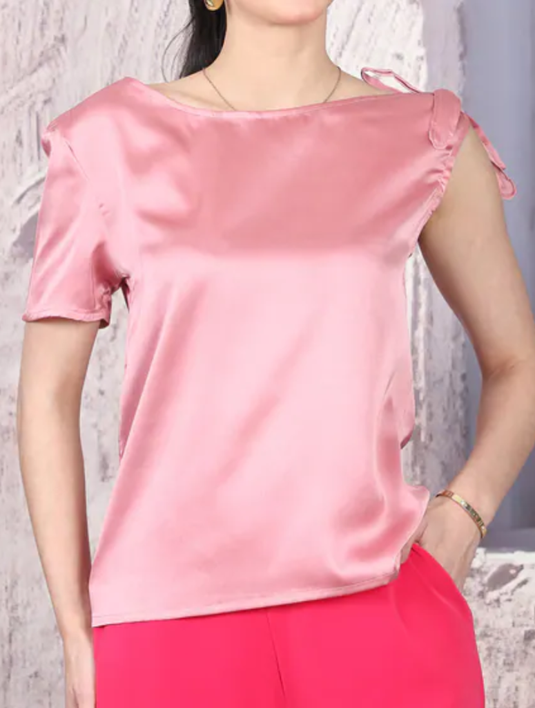 Boat Neck sleeve Tie-Up TOP (S)