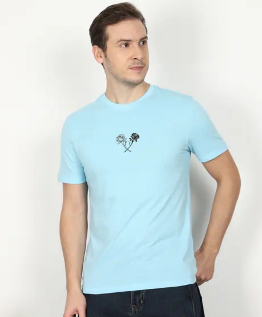 Short sleeve crew T shirt